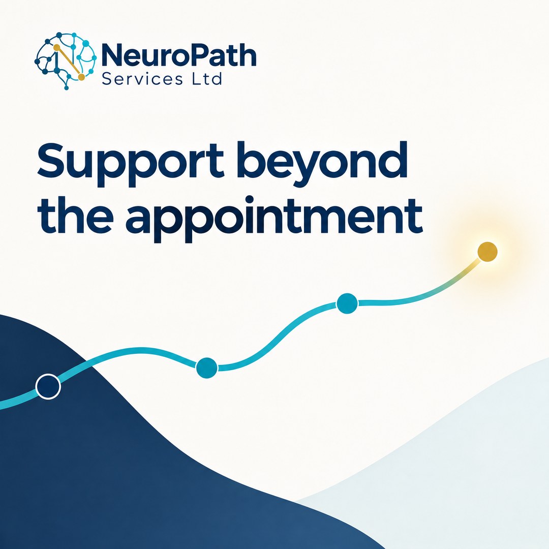 NeuroPath editorial visual for Why support before and after assessment matters