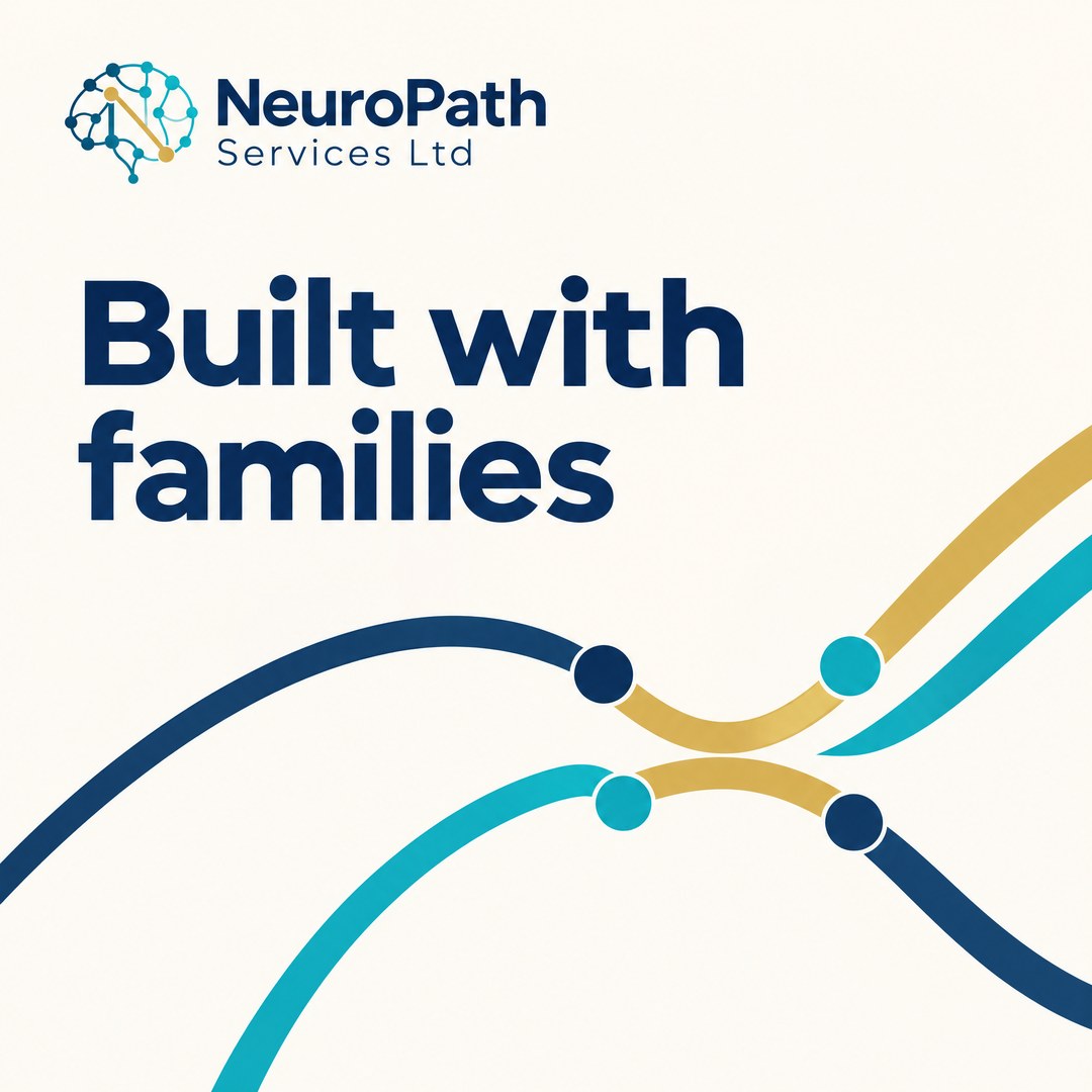 NeuroPath editorial visual for Building assessment services with families, not simply around them